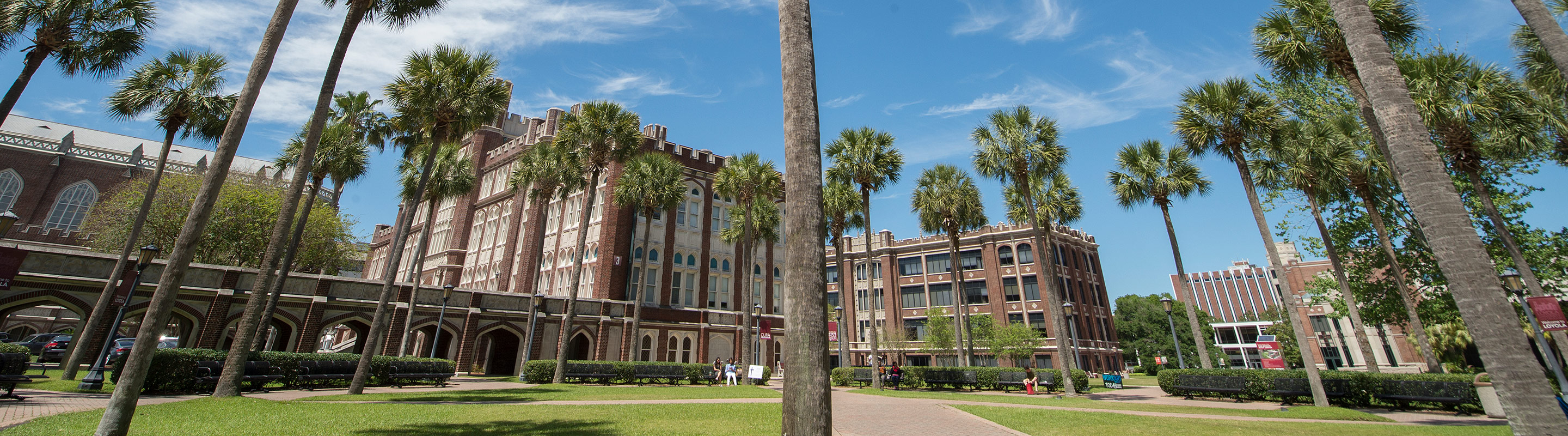 Palm Court with Marquette Hall