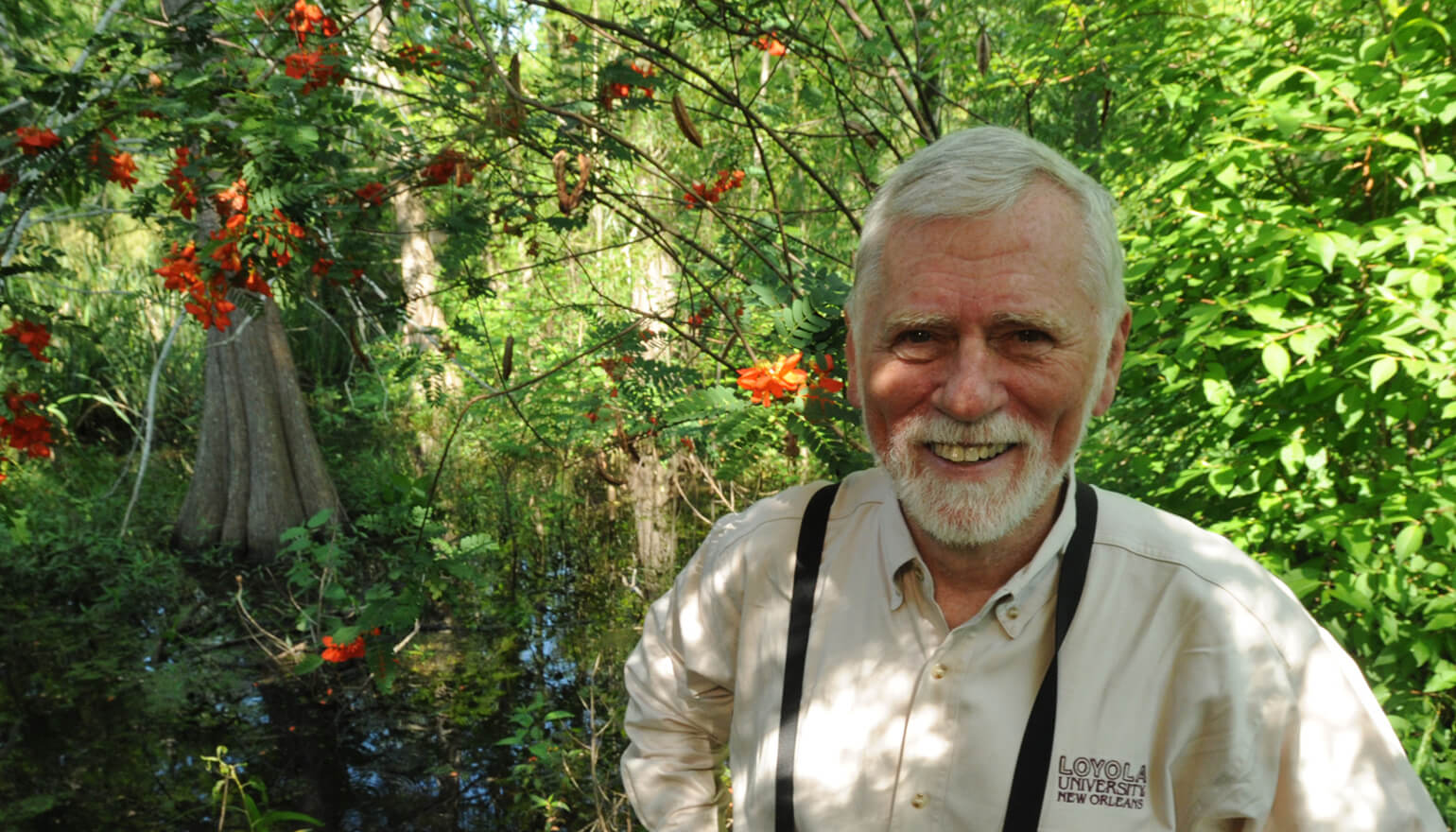 Dr Bob in rainforest