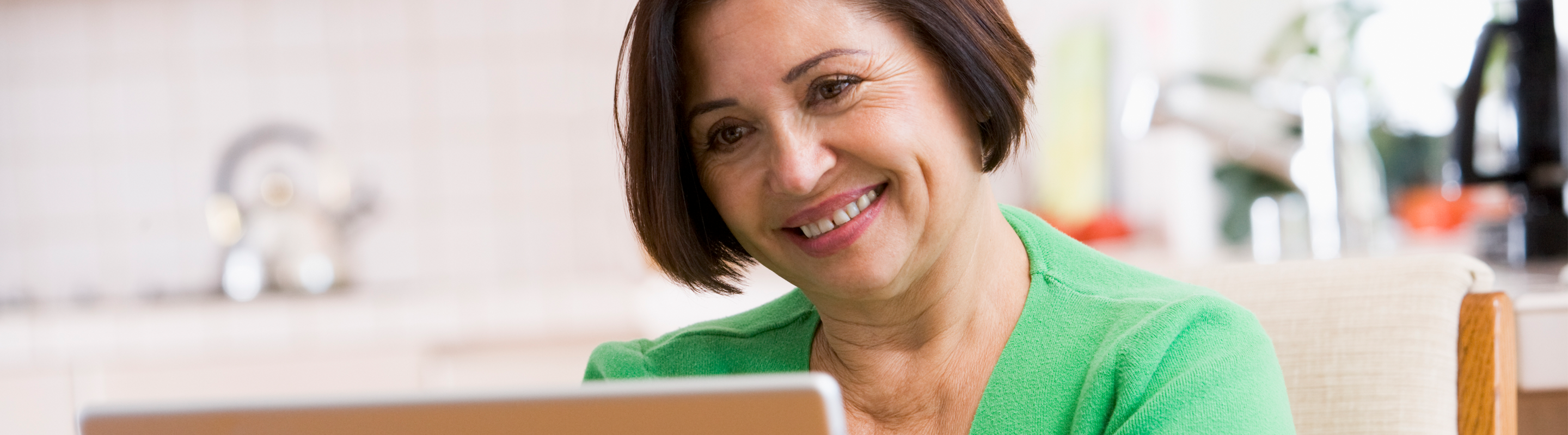 Adult Student at Computer