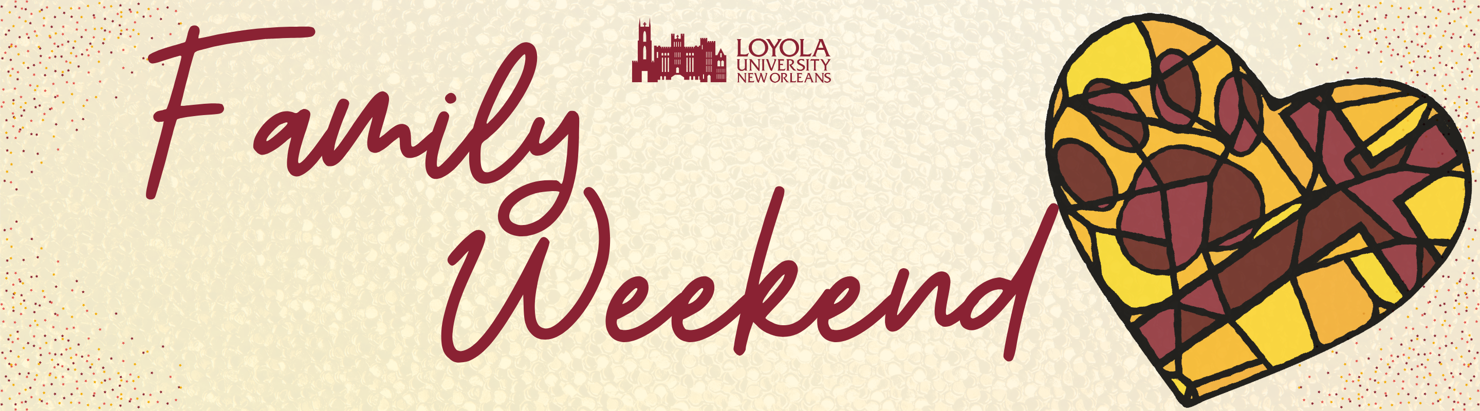 Family Weekend header