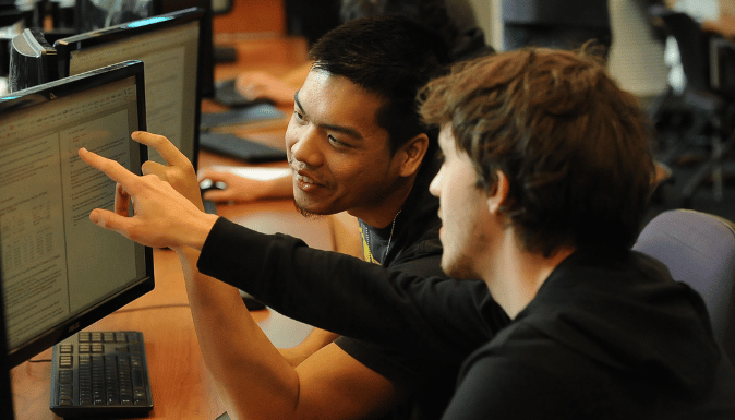 grad students trading room