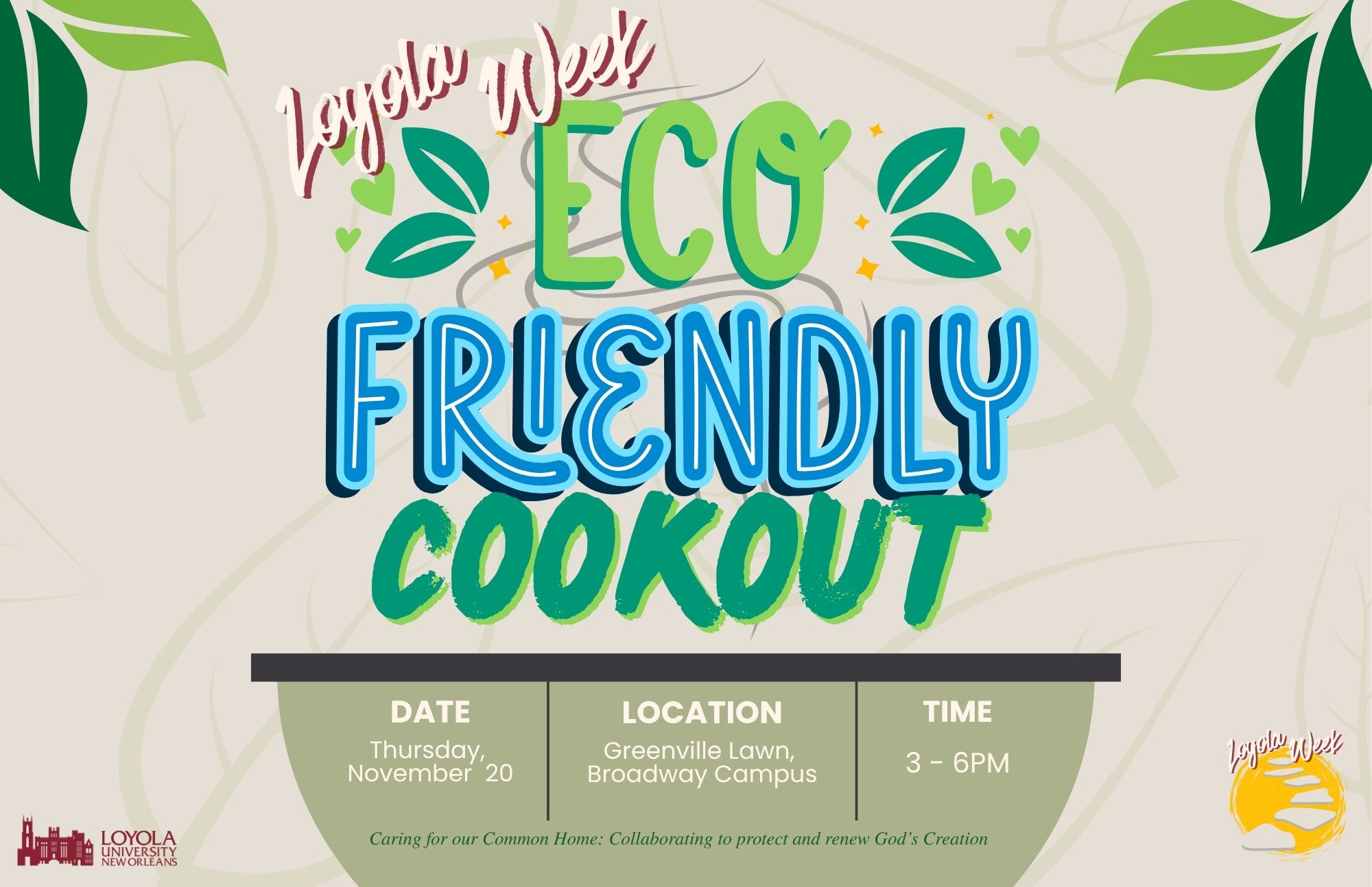 Loyola Week Eco-Friendly Cookout
