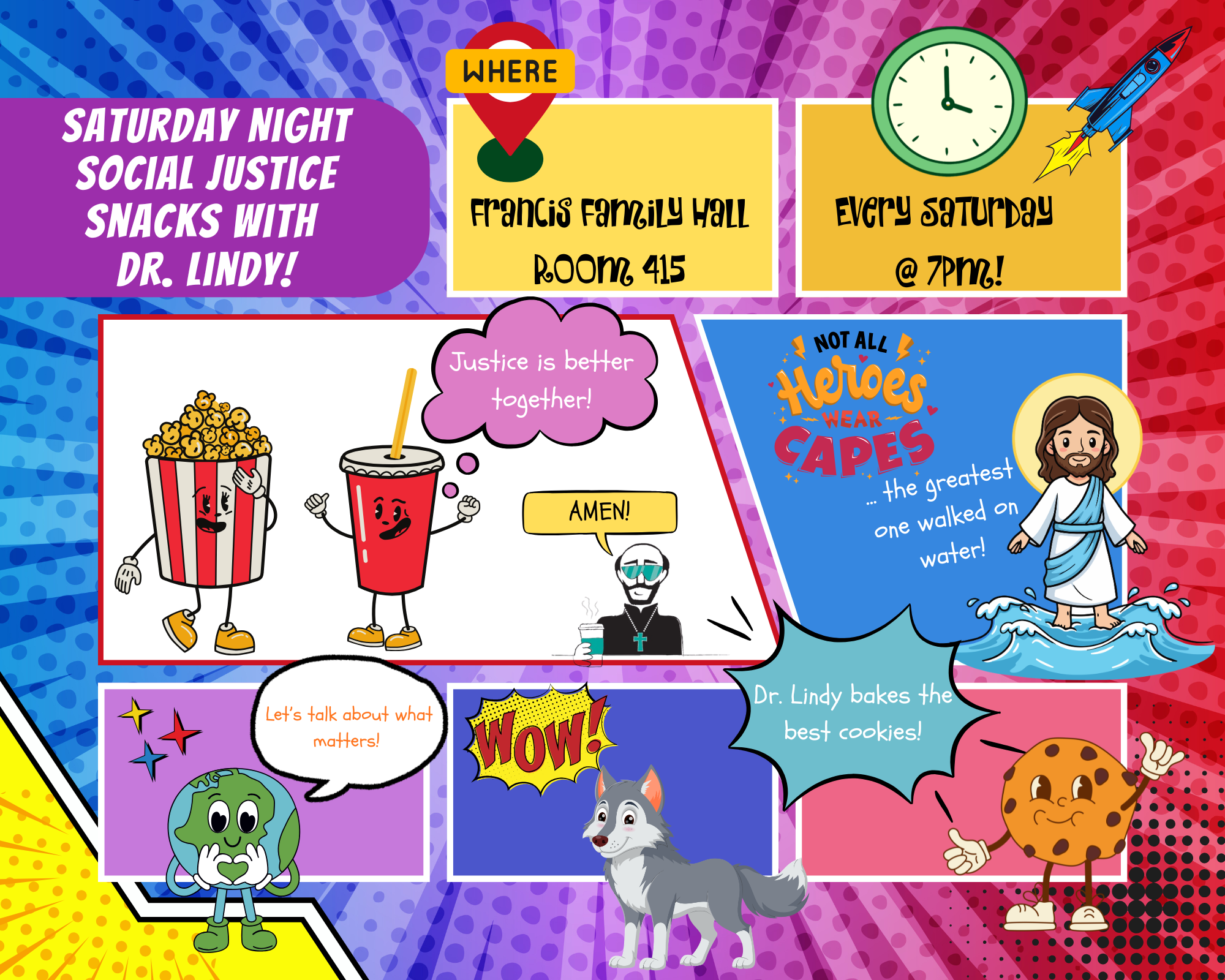 Saturday Night Social Justice Snacks with Dr. Lindy!