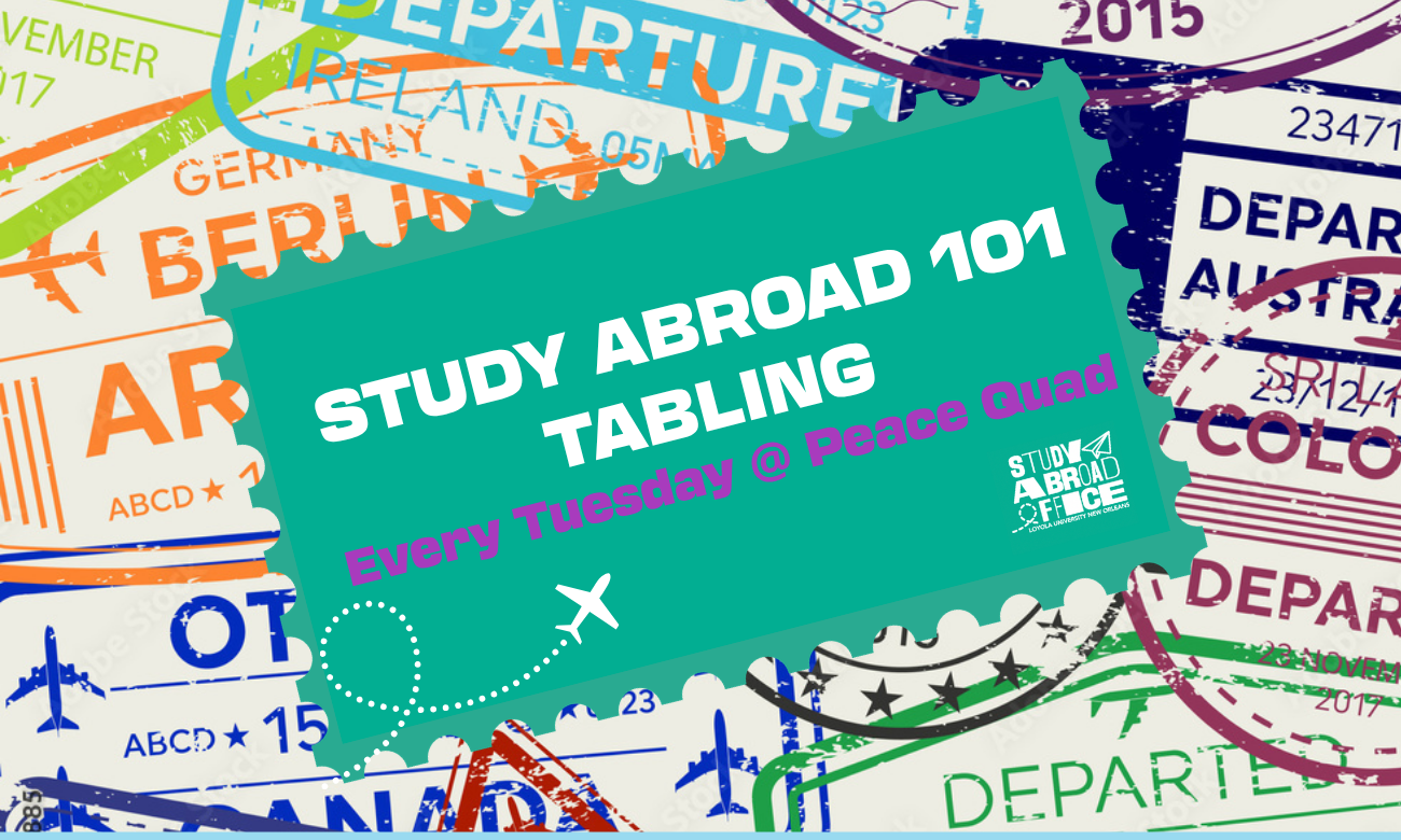 Study Abroad 101 - Tuesday Tabling