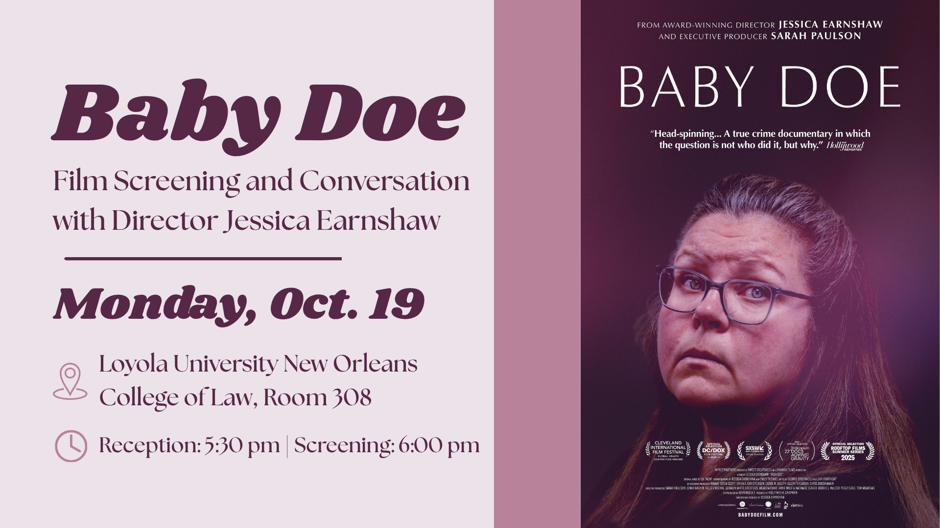 Baby Doe Film Screening and Conversation with Director